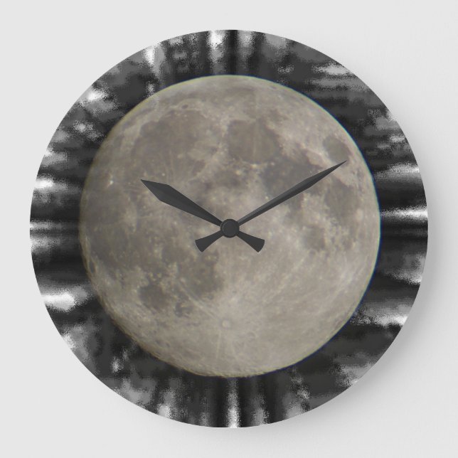 Relógio Grande Der Mond, la lune, la luna, lua Uhr (Frente)