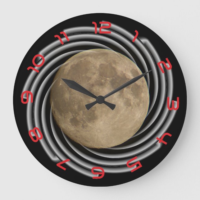 Relógio Grande Der Mond, la lune, la luna, lua Uhr (Frente)