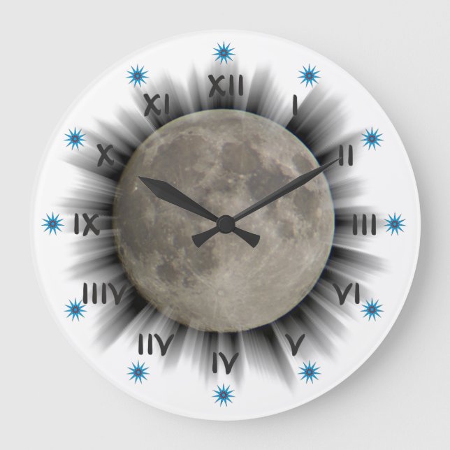 Relógio Grande Der Mond, la lune, la luna, lua Uhr (Frente)