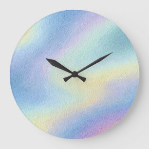 Relógio Grande Deriva do Céu Pastel