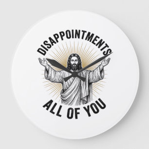 Relógio Grande Desapontamentos Todos Vocês Camisa Religiosa Vinta