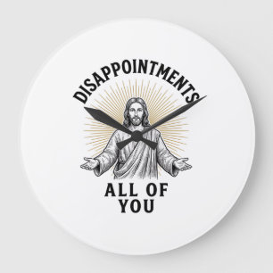 Relógio Grande Desapontamentos Todos Vocês Camiseta Religiosa Vin