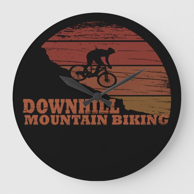 Relógio Grande Descida de bicicleta de montanha (Frente)