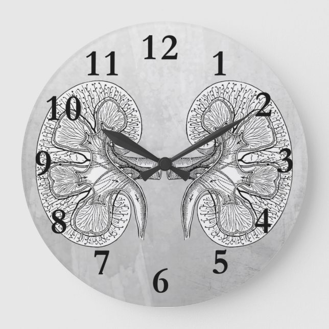 RELÓGIO GRANDE DESENHO DE RINS 2 (Frente)