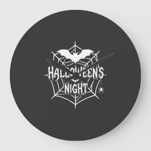 Relógio Grande Desenho Vetorial de Teia de Aranha de Morcego da N