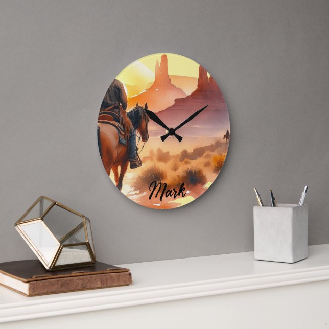 Relógio Grande Desert Cowboy (Escritório)