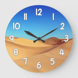 Relógio Grande Desert Sand Wall Clock – Blue Sky Nature Landscape