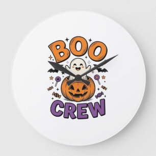 Relógio Grande Design de Camisa de Halloween Abóbora Fantasma Fof