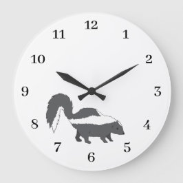 Relógio Grande Design de Gambá Cinza Fofo de Bebê