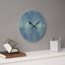 Relógio Grande Design de Padrão Abstrato de Ondas Oceânicas 1312
