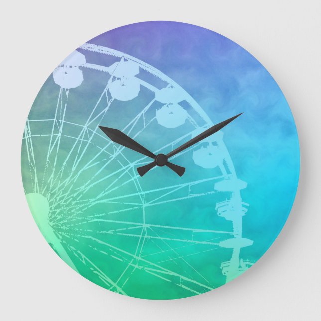 Relógio Grande Design de Verão do Carnaval (Frente)