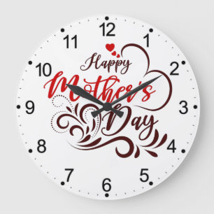 Relógio Grande Design Elegante de Dia de as mães Feliz-2331 Pilar