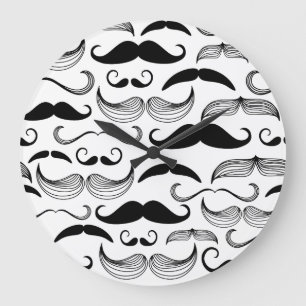 Relógio Grande Design engraçado do bigode