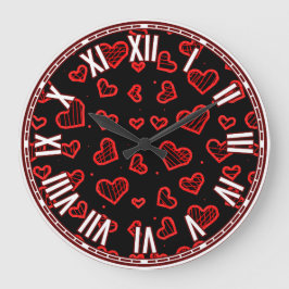 Relógio Grande Design inspirado no dia de os namorados