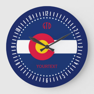 Relógio Grande Design personalizado da bandeira do estado de