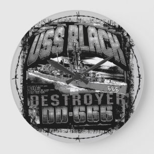 Relógio Grande Destroyer Black Large Clock Acryall Clock
