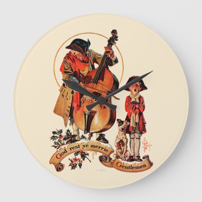 Relógio Grande Deus Descanse Ye Merrie Cavalheiros (Frente)