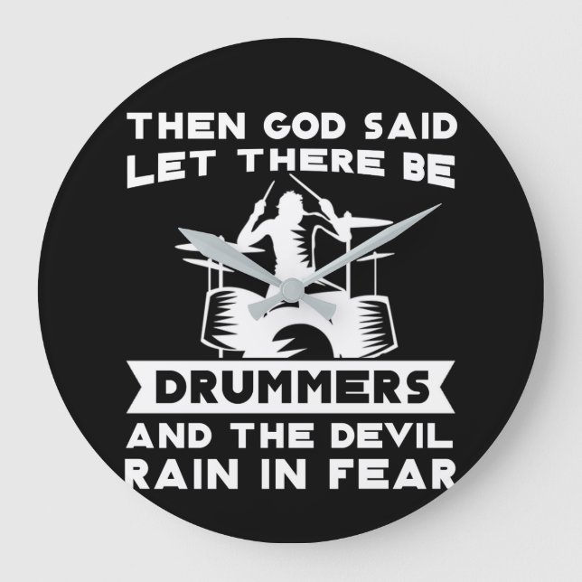 Relógio Grande Deus Disse Que Havia Drummers Devil Ran (Frente)
