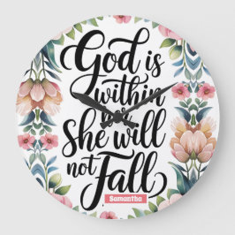 Relógio Grande Deus Personalizado Está Dentro De Suas Mulheres Cr