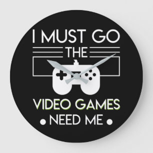 Relógio Grande Deve ir video games precisa-me o Gamer video