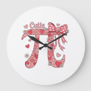 Relógio Grande Dia do Cutie Pi Coquette Mulheres Crianças Meninas