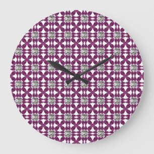 Relógio Grande Diamante Roxo