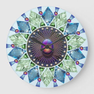 Relógio Grande Diamantes e pérolas 1