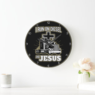 Relógio Grande Diesel e Jesus Trucker