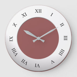Relógio Grande Dígitos romanos em quadro branco em qualquer cor