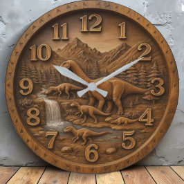 Relógio Grande  Dino lover gift Dinosaur sculpture