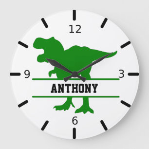 Relógio Grande Dinossauro Personalizado