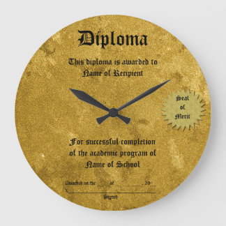 Relógio Grande Diploma Large Clock