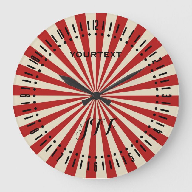 Relógio Grande Discagem de Roda Clássica de Rodagem de Vintagem R (Frente)