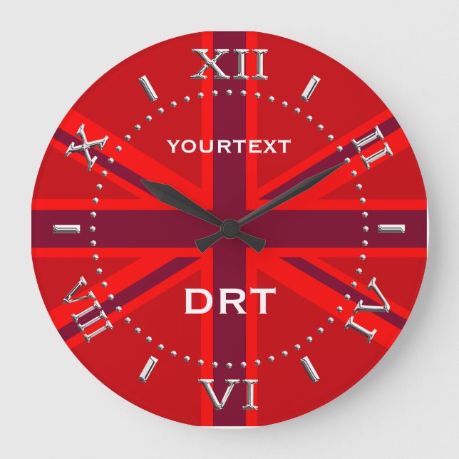 Relógio Grande Discagem de Sinalizador Britânico Jack Red Union P (Frente)