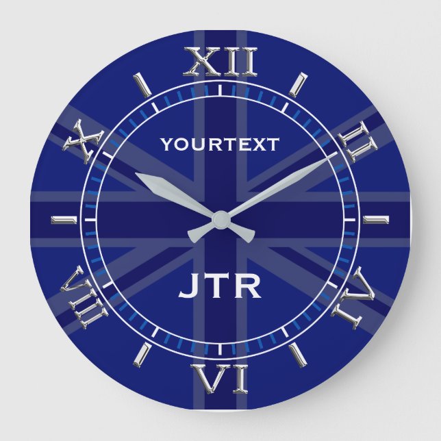 Relógio Grande Discagem de Sinalizador Britânico para Marinho Blu (Frente)