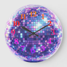 Relógio Grande Disco Ball Wall Clock | Customizable