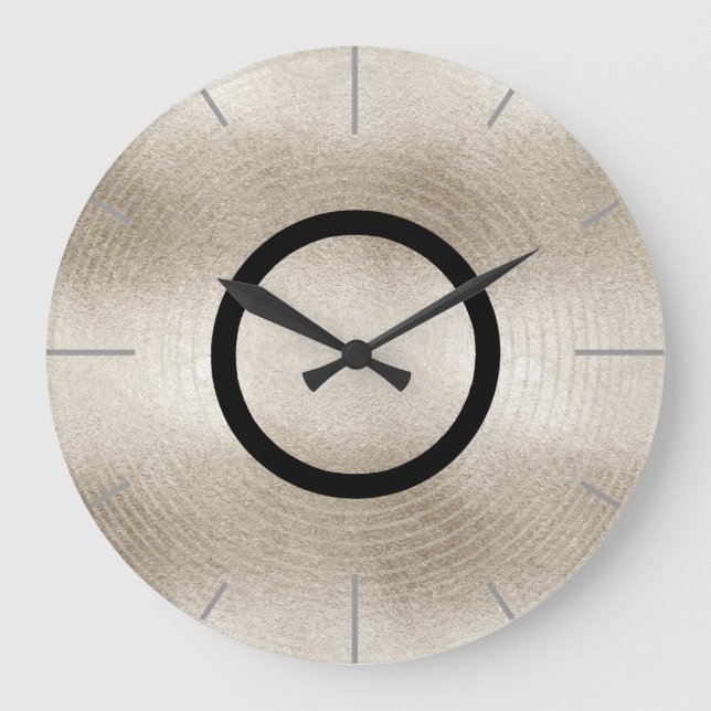 Relógio Grande Disco de Registro Platinum de Música Trendente (Frente)