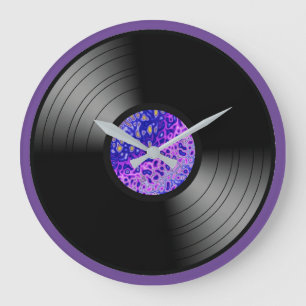 Relógio Grande Disco de Vinil Álbum Amante de Música