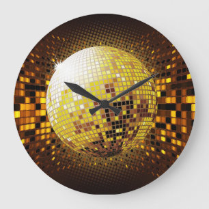 Relógio Grande Disco do Partido: Luzes brilhantes Vintage.