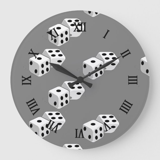 Relógio Grande Dispositivos no padrão das cinzas (Frente)