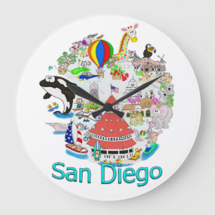 Relógio Grande Divertimento San Diego California
