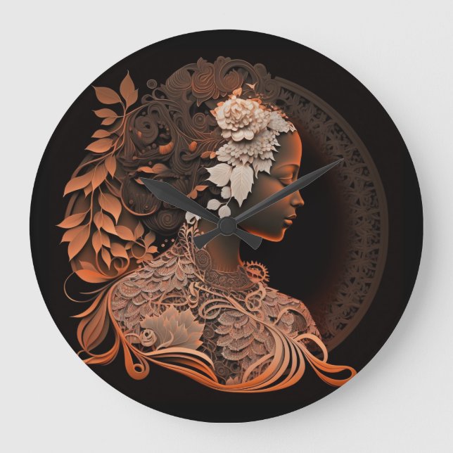 RELÓGIO GRANDE DIVINE FEMININA Nº 1 CLOCK (Frente)