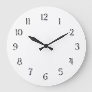 Relógio Grande Do "numerais do peltre falso" da simplicidade
