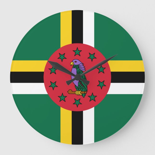 Relógio Grande Dominica Flag (Frente)