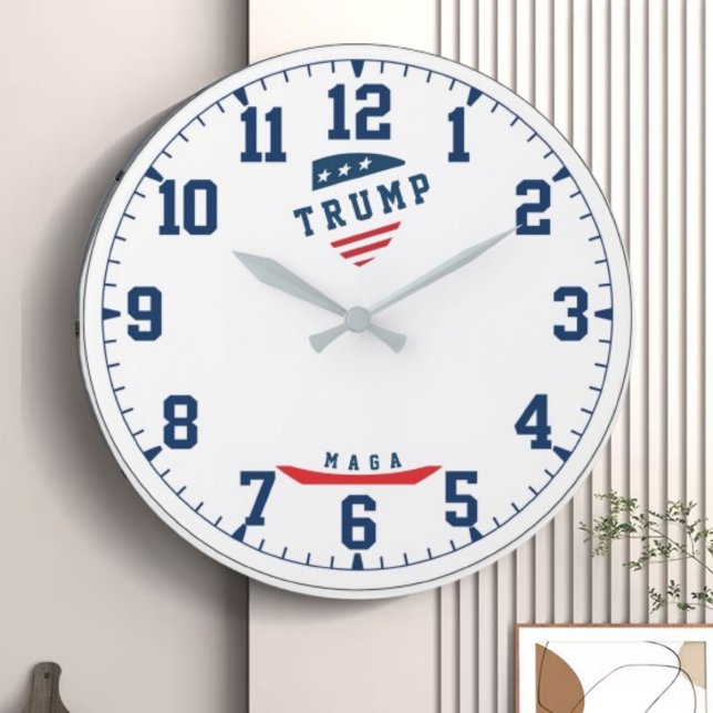 Relógio Grande Donald Trump president make America great again (Criador carregado)