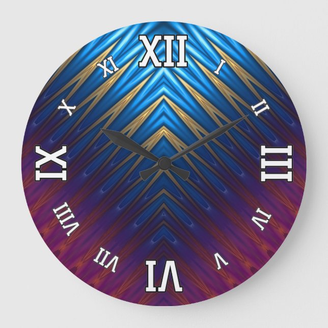 Relógio Grande Dourada da Cordilha Azul (Frente)