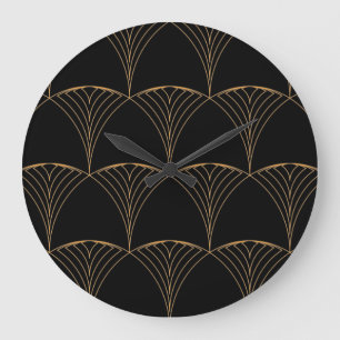 Relógio Grande Dourado, elegante e simples padrão tradicional lu