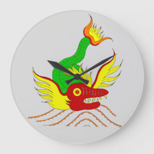 Relógio Grande dragão assustador