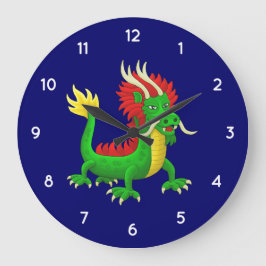 Relógio Grande Dragão Chinês