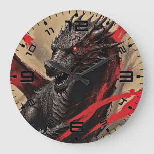 Relógio Grande Dragão Dreamscape Wall Clock